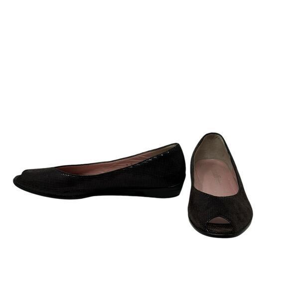 Amalfi brown waffled suede peep toes shoes size 8 - Picture 7 of 15